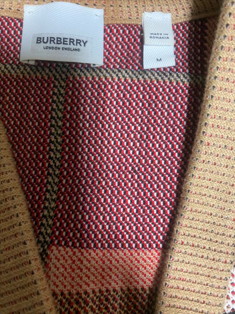 버버리 체크 가디건 M(국내105) 새상품급 이미지