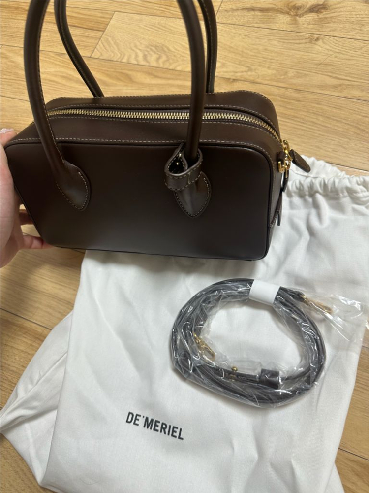 드메리엘 볼링백 미디움 (초코브라운) 이미지