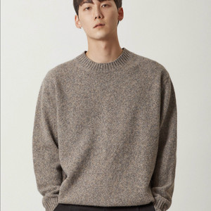 [새상품] 1) 밈더워드로브 멀티 컬러 오버사이즈 니트 멀티 베이지