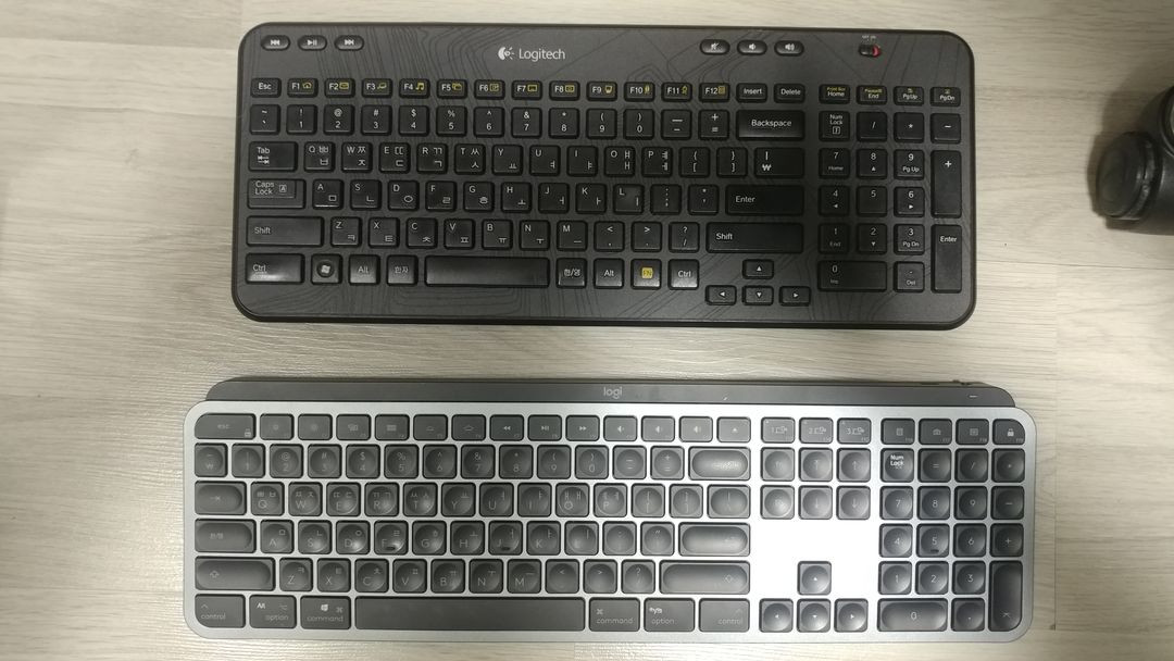 기계식 키보드 몬스긱 M3, 커세어 K70, 로지텍 YR0073, 로지텍 YR0082, K360 이미지