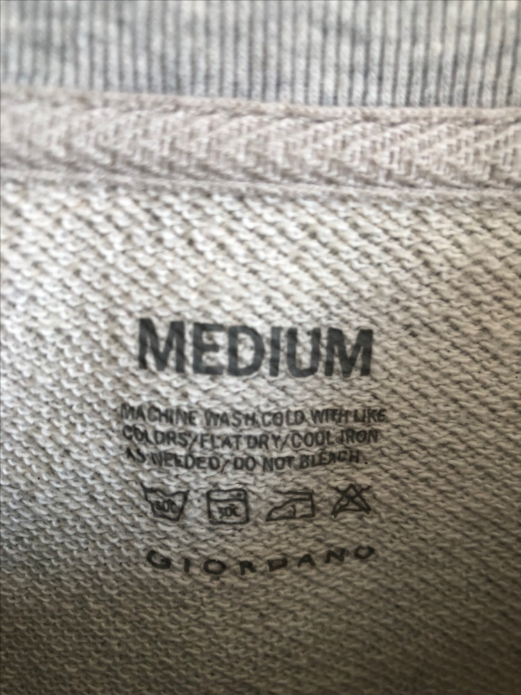 지오다노 여성 맨투맨 (그레이 m)--3