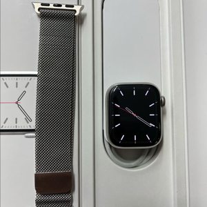 애플워치7스테인리스 41mm 실버 S급 이미지
