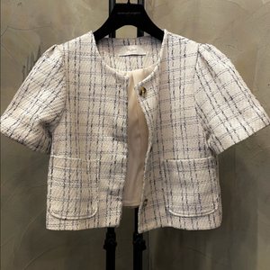 아이잗바바 볼레로 크림색 크롭 자켓