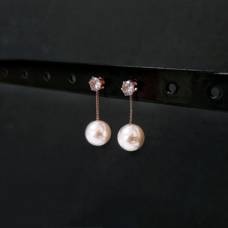 새상품,선물박스포장]스와로브스키스톤 드롭 진주 귀걸이/목걸이 반지 팔찌 샤넬 반클리프 루이비통 불가리 디올 입생로랑--1