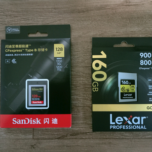 128gb,160gb CF express 2개 팝니다.