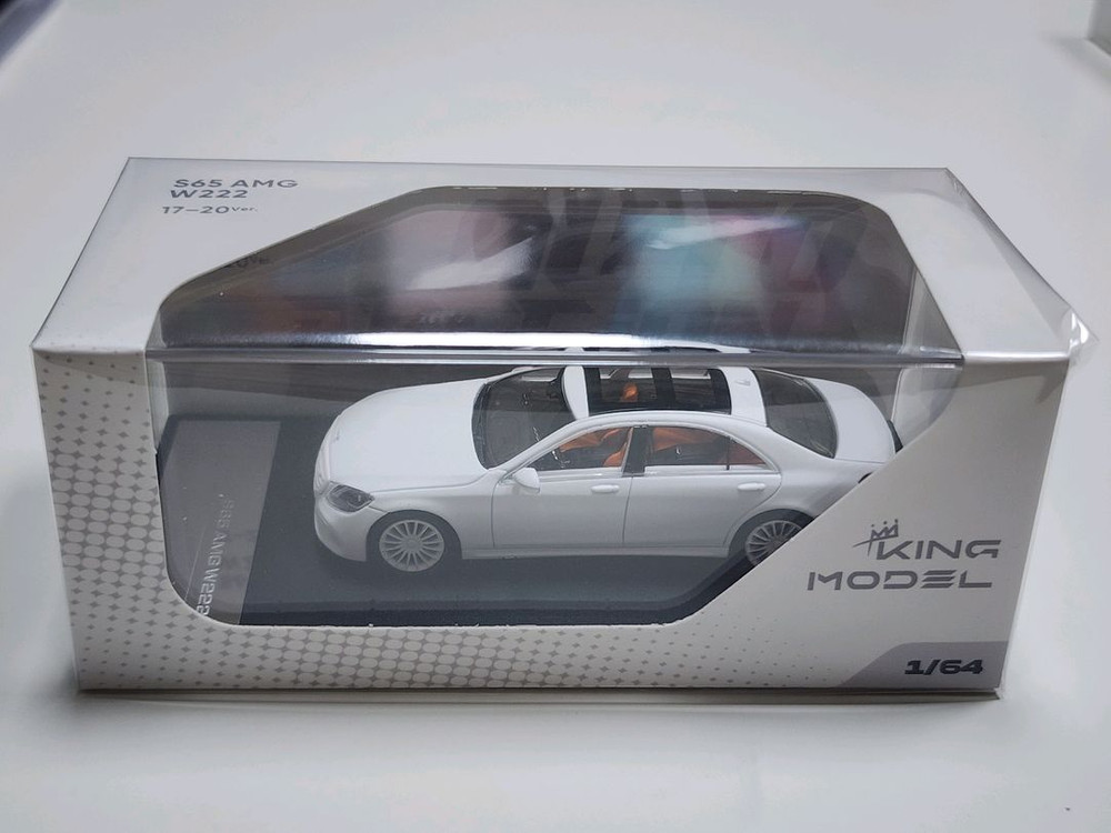 1:64 킹모델 벤츠 W222 S65AMG 화이트 다이캐스트 이미지