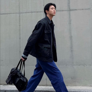 쿠어 오버 다이드 커버올 자켓 워시드차콜 M 사이즈