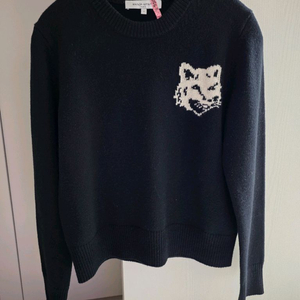 메종키츠네 폭스헤드 인타르시아 블랙 니트 s 신품급 (55~마른66)