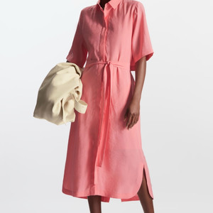 COS 코스 벨티드 미디 셔츠 드레스 원피스 32