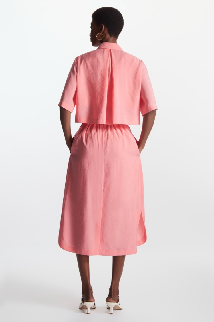 COS 코스 벨티드 미디 셔츠 드레스 원피스 32--1