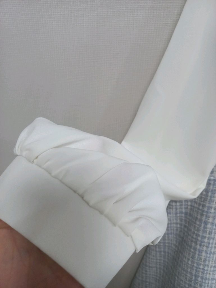 빅사이즈 트위드 원피스 블루 이미지