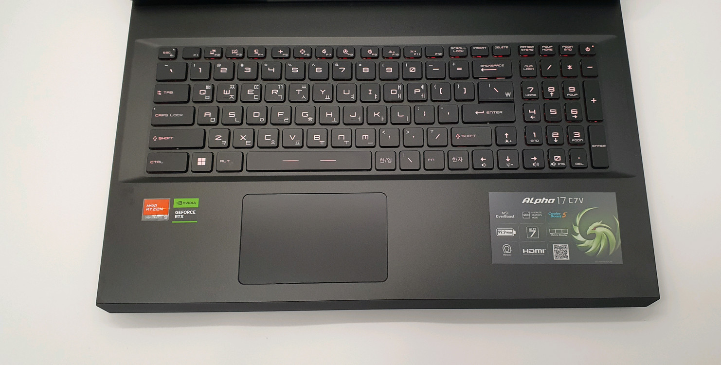 [최저가]MSI 17인치 게이밍노트북 알파17(7945HX/4070/SSD1TB/QHD/240Hz)--4