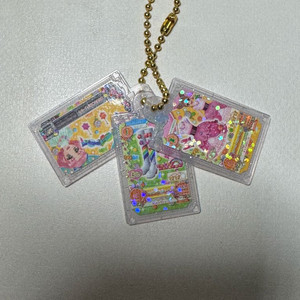 프리파라 아이카츠 가챠 키링 7개 세트 일괄 이미지