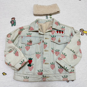 리미떼두두 연청 딸기 자켓 M 100