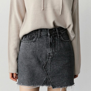 흑청 미니 스커트 M사이즈 치마 이미지