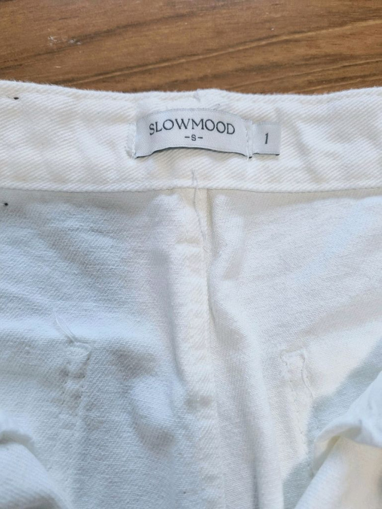 새상품)화이트 와이드 팬츠/ 흰청바지/흰바지/와이드 데님 이미지