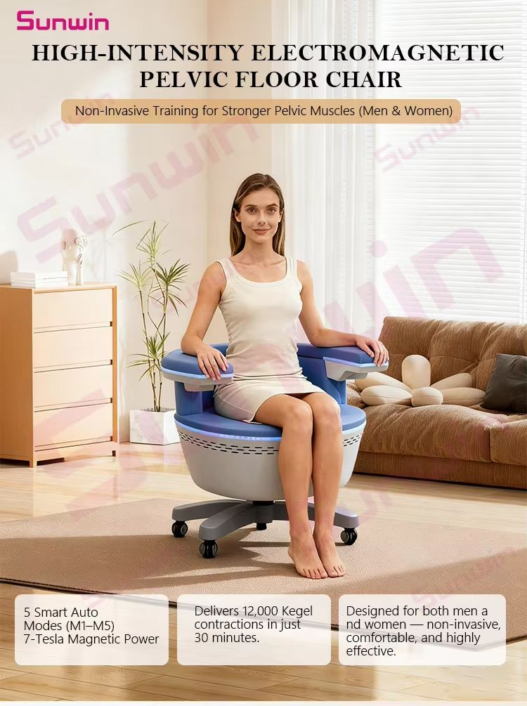 요실금, 전립선 고민 있다면? 비침습 골반저근 EMS 의자 주목 이미지