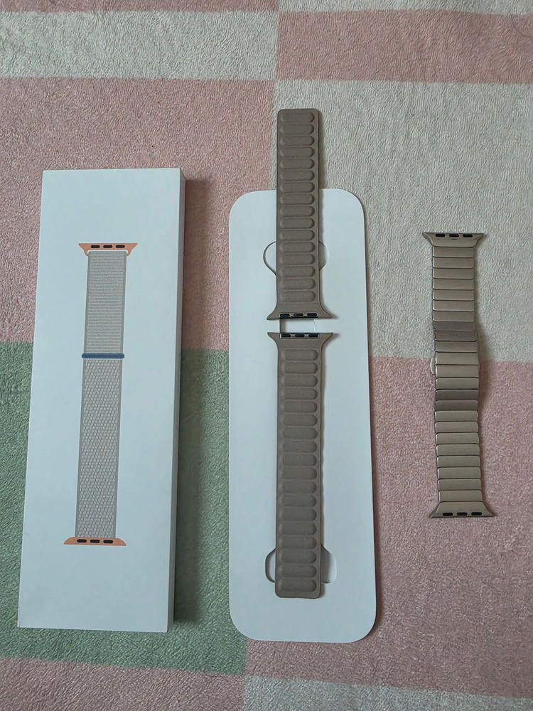 애플워치 9 41mm 스타라이트 이미지