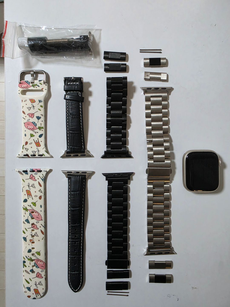 애플워치 9 41mm 스타라이트 이미지