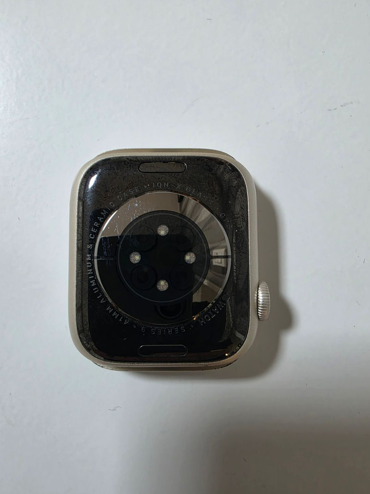 애플워치 9 41mm 스타라이트 이미지