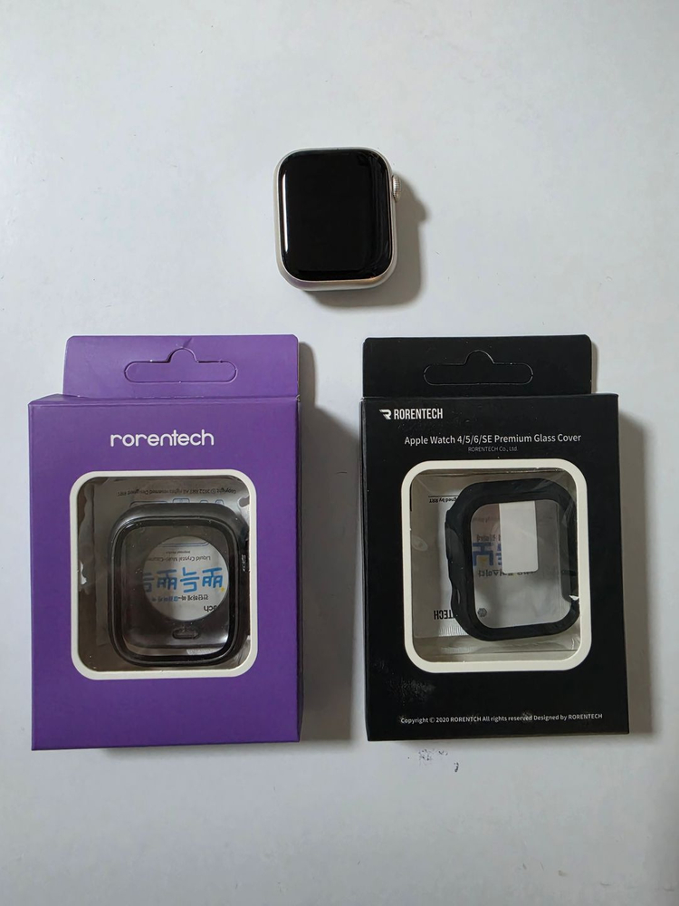 애플워치 9 41mm 스타라이트 이미지