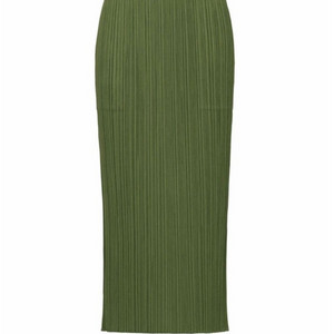 플리츠플리즈 뉴컬러플 베이직 스커트 카키