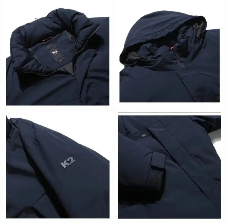 (새제품)K2 씬에어 라이트 패딩 구스다운 90 네이비 이미지