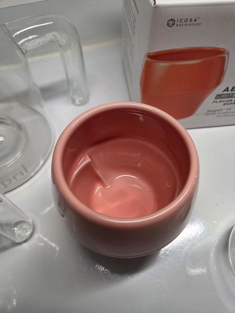 에이프릴 글라스 서버, 유리잔, 아벤시 사이클론 카라페, 아벤시 세라믹 센서리컵 로즈골드 이미지