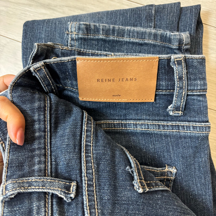 렌느 진청 데님 슬림핏 여성 청바지 m--2