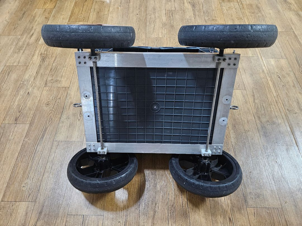 해루질용품 일괄 렌턴, 조과통, 뜰채, 가슴장화 이미지