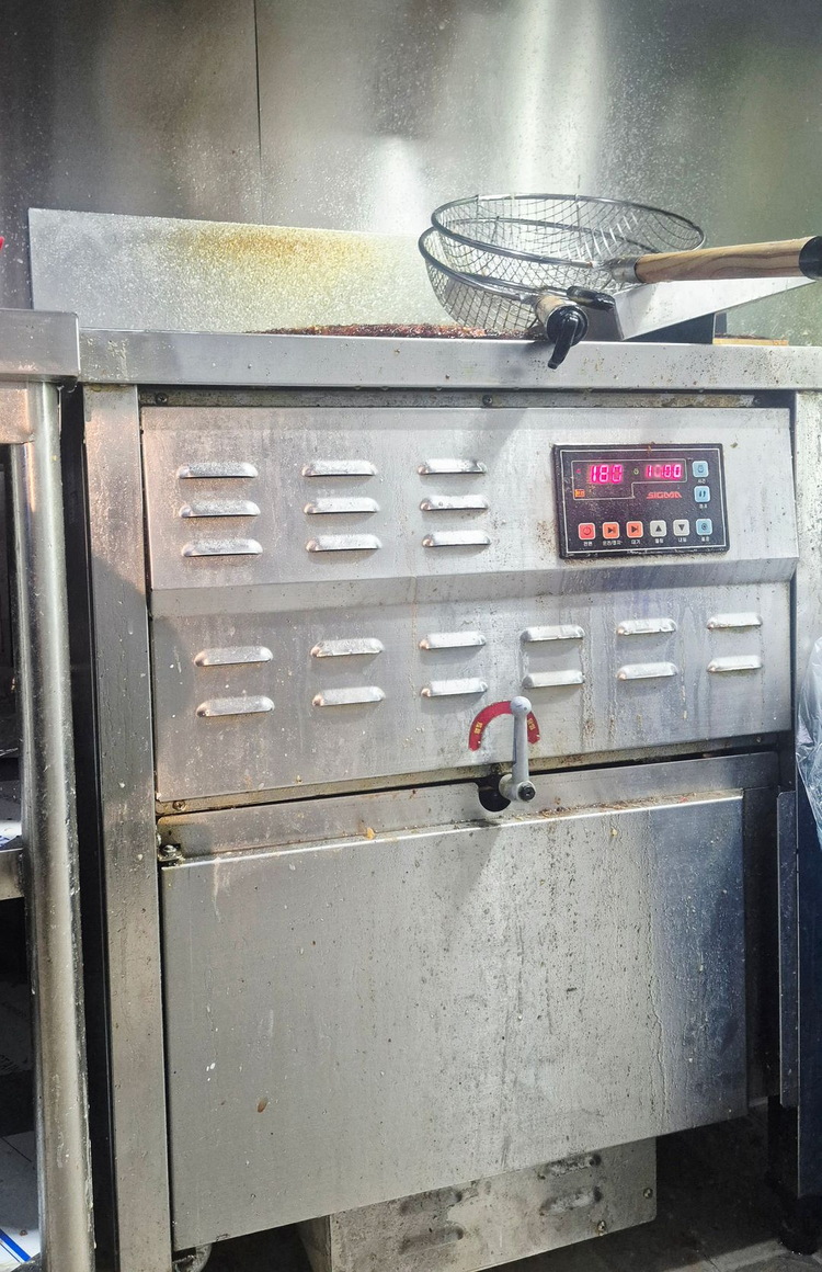 업소용 가스튀김기 치킨 통닭 튀김기 이미지