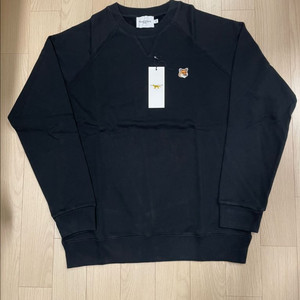 [시착 1회] 메종키츠네 싱글폭스 맨투맨 블랙 XL