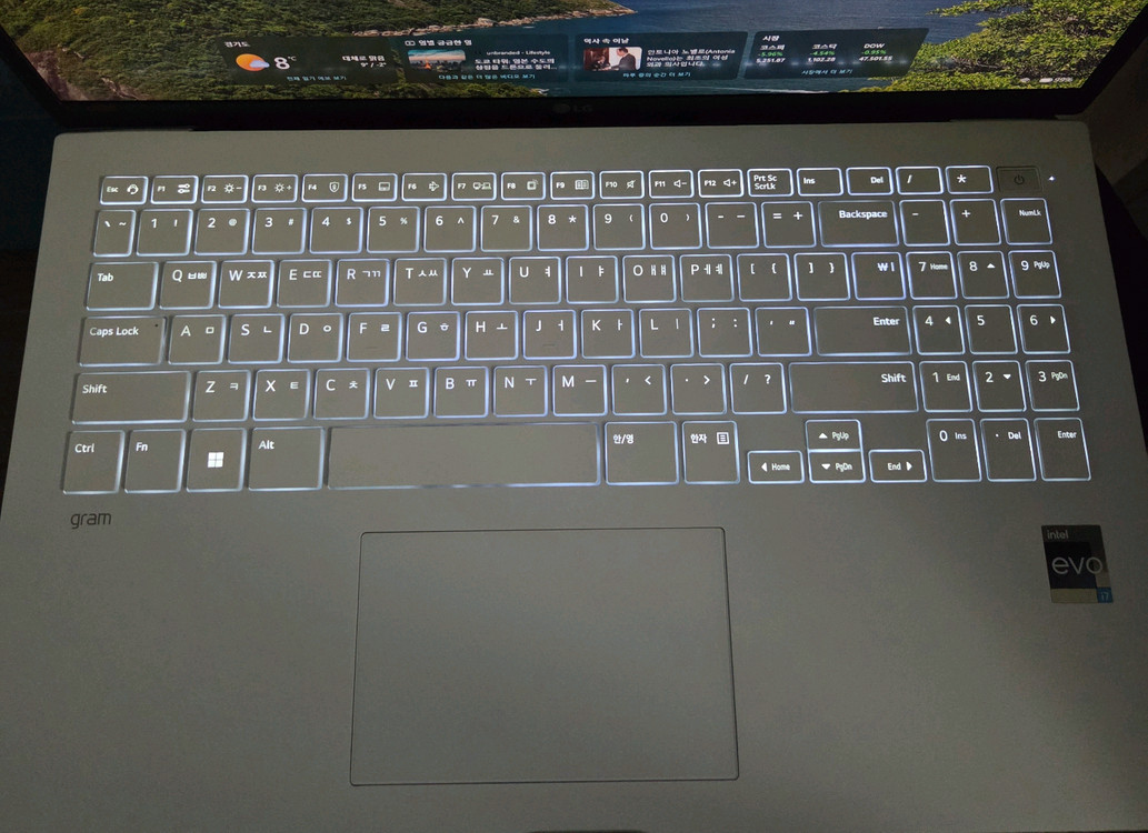 엘지노트북 i7 그램 화이트 gram 램16G/512G/엘더레이크--3