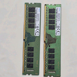 삼성 16gb 메모리카드 SAMSUNG 16GB 2Rx8 PC4-2666V- UB1-11 데스크탑 램16기가 2개 이미지
