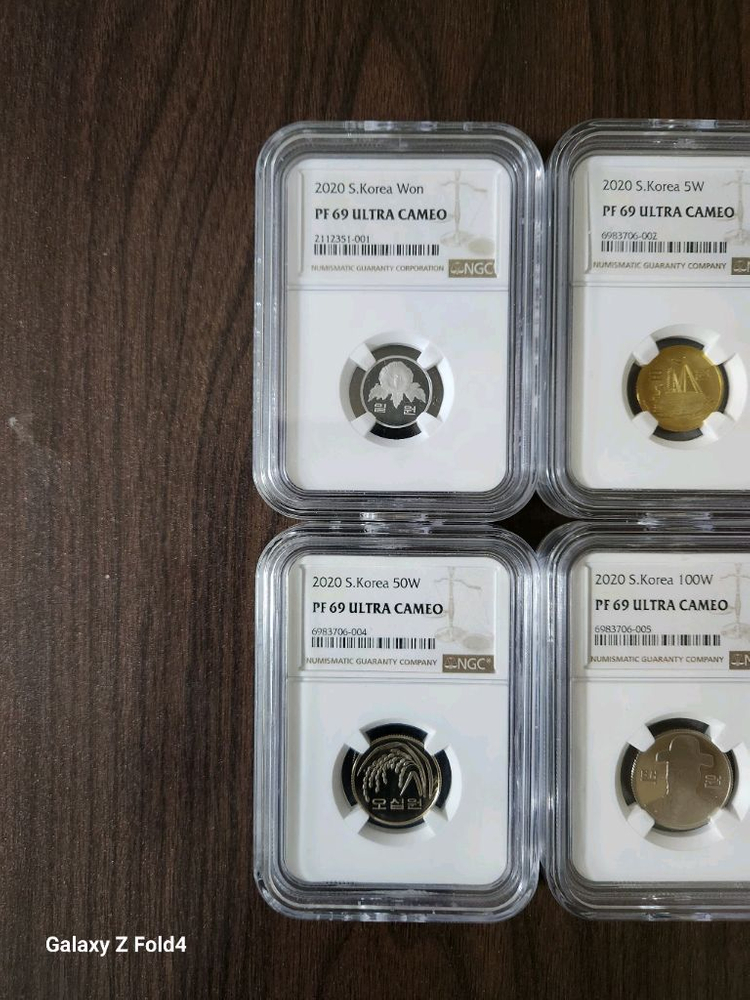 70주년기념, (프루프)) 전체 NGC 69등급, 6종류 6매 이미지