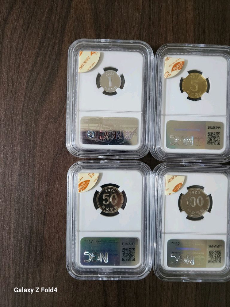 70주년기념, (프루프)) 전체 NGC 69등급, 6종류 6매 이미지