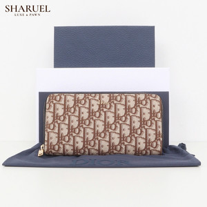 디올 오블리크 자카드 브라운 장지갑 2ESBC252YYE H45E