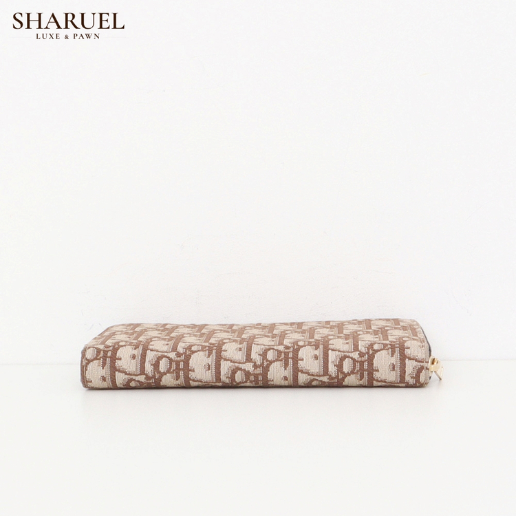 디올 오블리크 자카드 브라운 장지갑 2ESBC252YYE H45E--5