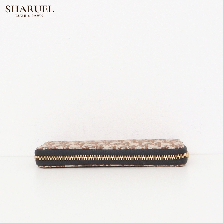 디올 오블리크 자카드 브라운 장지갑 2ESBC252YYE H45E--6