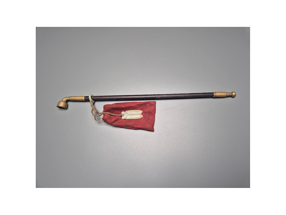 청 황동 백동 연두 옥선추 부 연낭 곰방대 골동품 고미술품 수집품 이미지