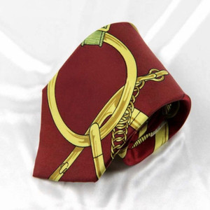 정품 에르메스 명품 넥타이 스카프모티브디자인 실크100 박스풀셋 이미지