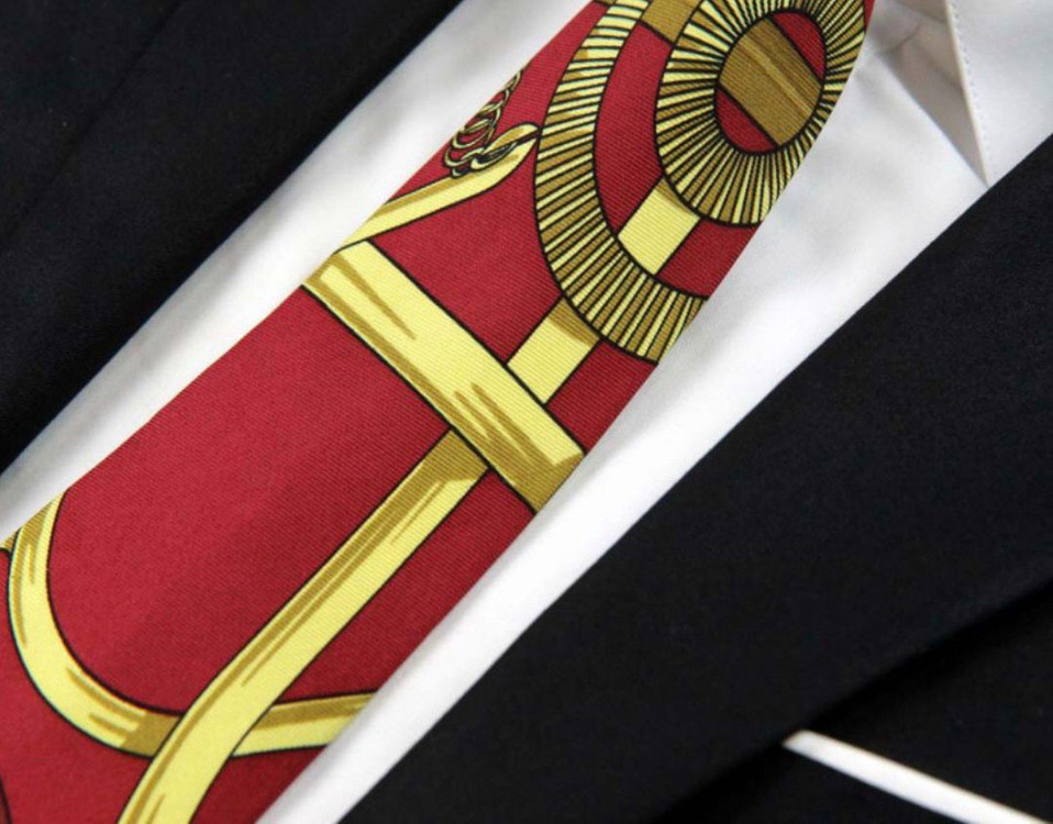 정품 에르메스 명품 넥타이 스카프모티브디자인 실크100 박스풀셋 이미지