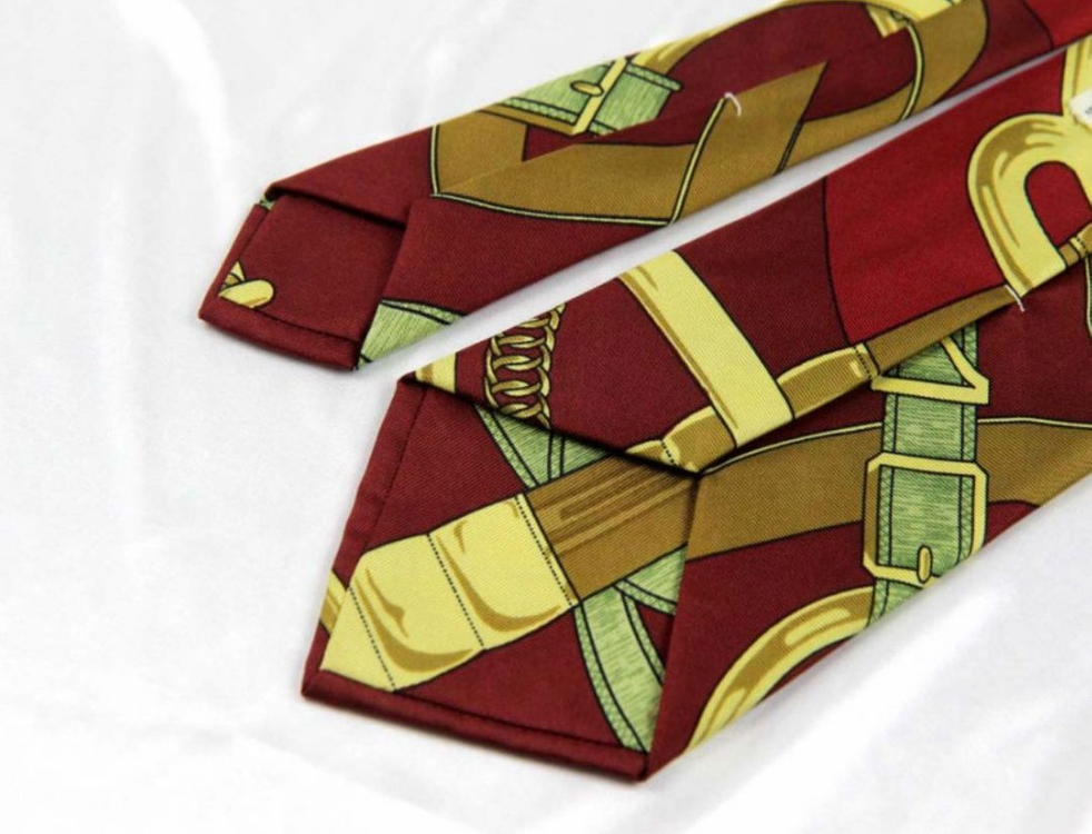 정품 에르메스 명품 넥타이 스카프모티브디자인 실크100 박스풀셋 이미지