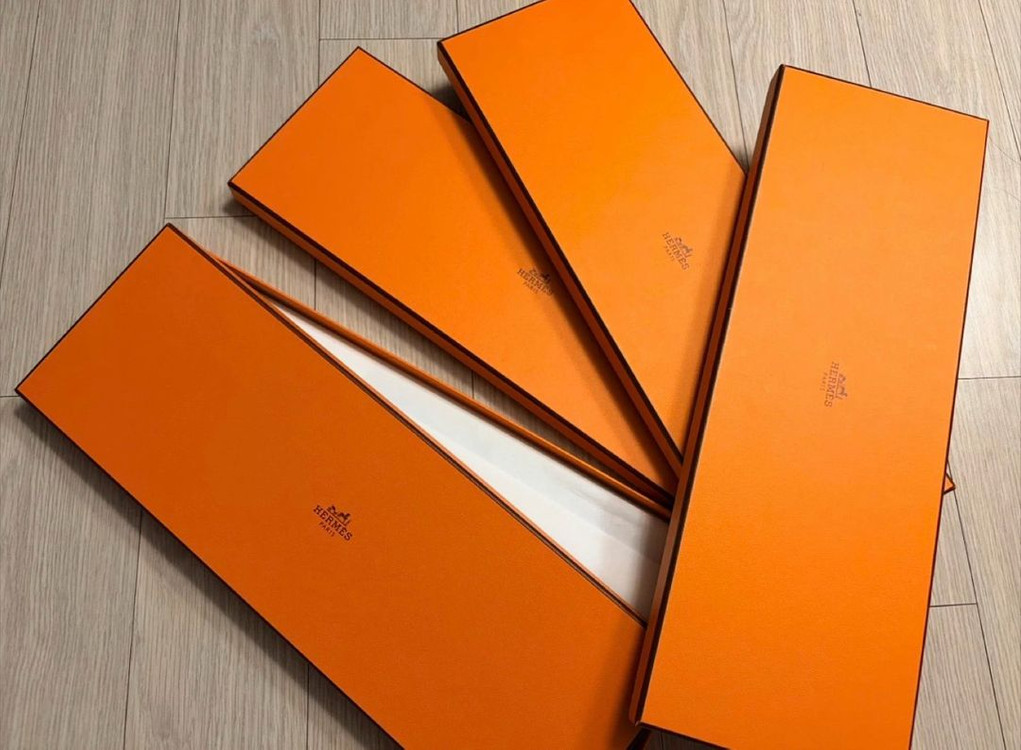 정품 에르메스 명품 넥타이 스카프모티브디자인 실크100 박스풀셋 이미지