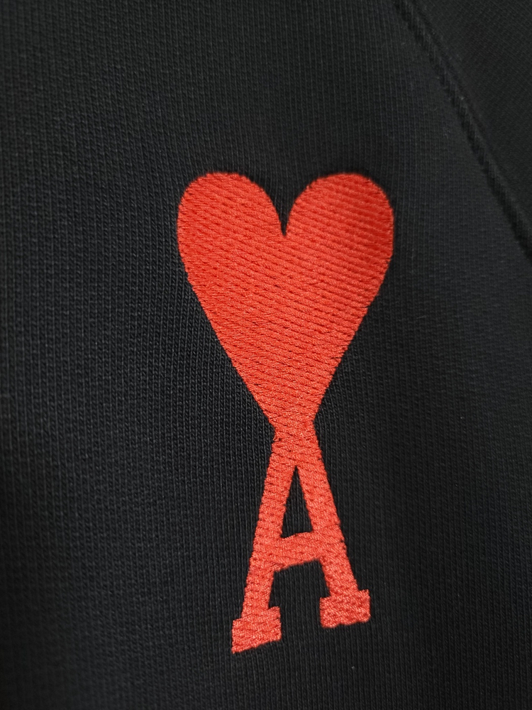 L 아미 블랙 빅하트 남성 후드티 SPEUSW222 747 이미지