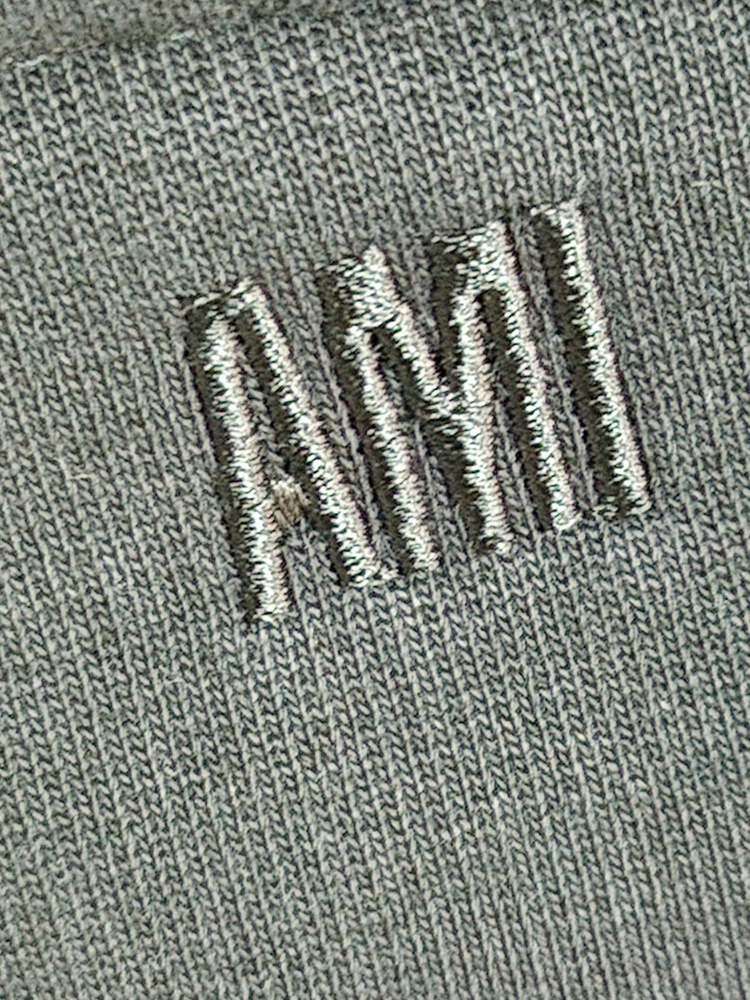 M 아미 블랙 스몰 하트 자수 남성 후드티 BFUSW200 730 이미지