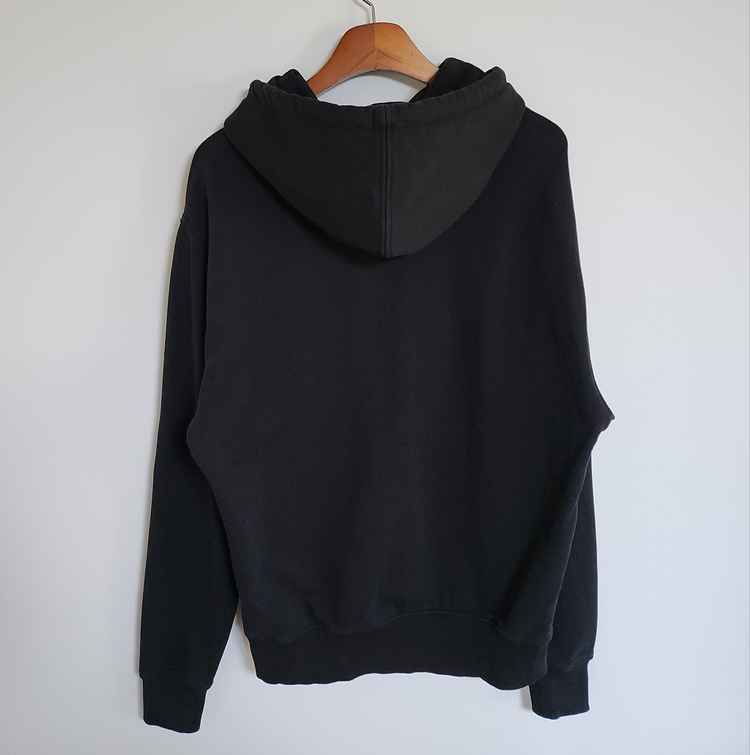 M 아미 블랙 스몰 하트 자수 남성 후드티 BFUSW200 730 이미지