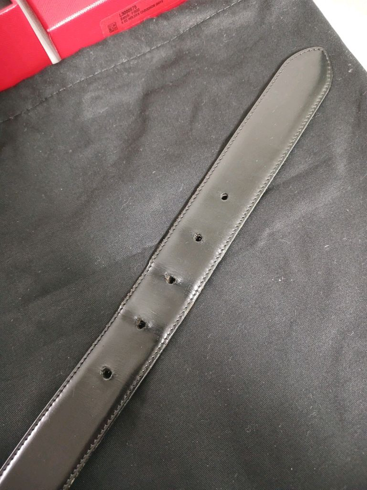 까르띠에 불랙/브라운 양면 가죽벨트 정품 이미지