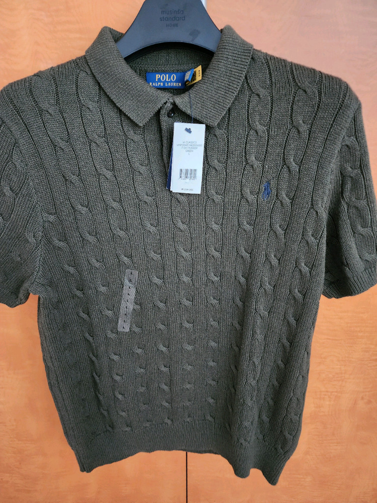 새상품 폴로 꽈배기 반팔 니트 팝니다.--0