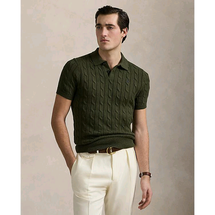 새상품 폴로 꽈배기 반팔 니트 팝니다.--1